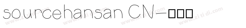 sourcehansan CN字体转换